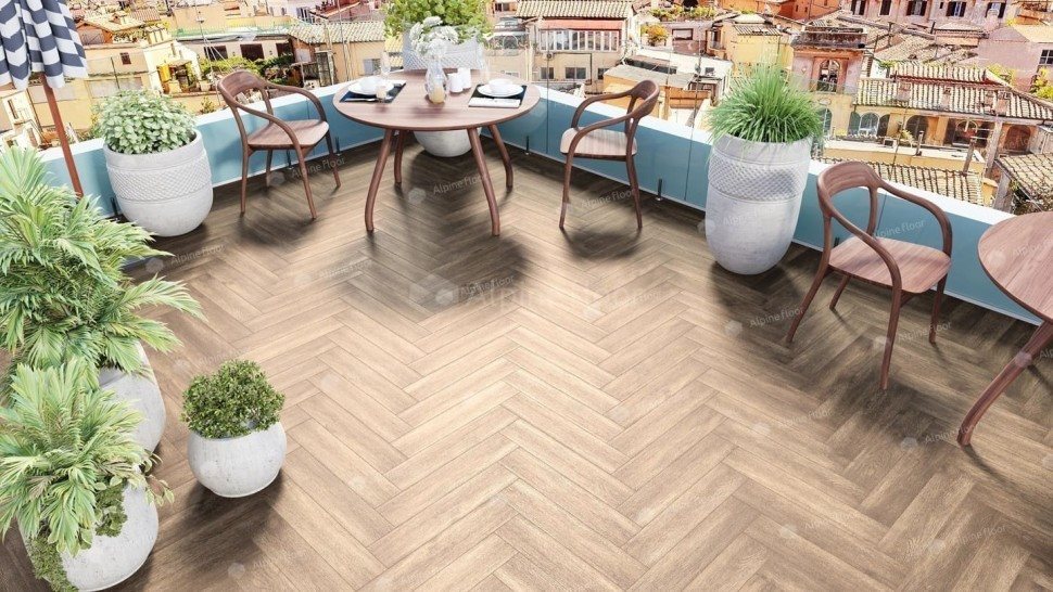 Виниловая плитка "Alpine Floor" Parquet LVT Макадамия (590*118*2,5 мм) — купить в Благовещенске