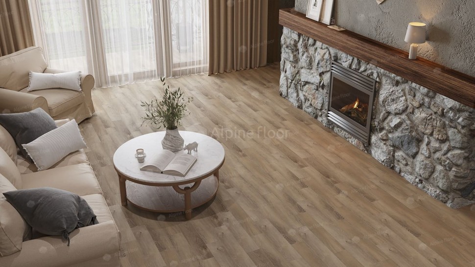 Виниловая плитка "Alpine Floor" Parquet LVT Дуб Синистра (590*118*2,5 мм) — купить в Благовещенске