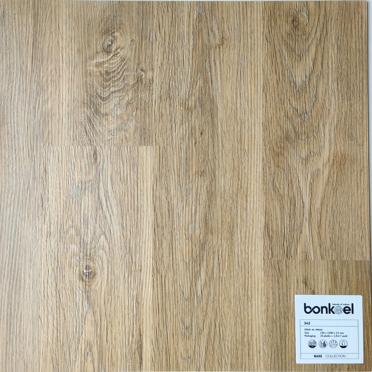 Плитка ПВХ "Bonkeel" Base New 343 (1220*150*3,5 мм) — купить в Благовещенске