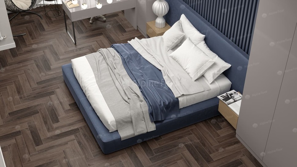 Виниловая плитка "Alpine Floor" Parquet LVT Фафнир (590*118*2,5 мм) — купить в Благовещенске