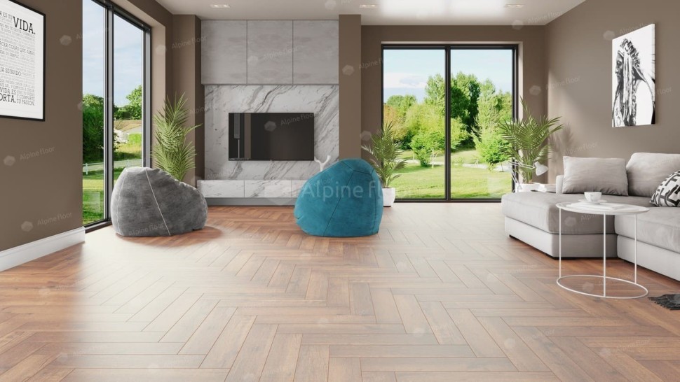 Виниловая плитка "Alpine Floor" Parquet LVT Дуб Royal (590*118*2,5 мм) — купить в Благовещенске