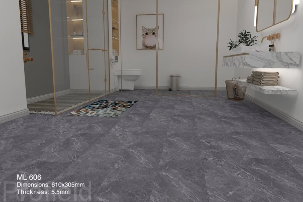 SPC ламинат "Profield" Грей марбл (305*610*5,5 мм) — купить в Благовещенске