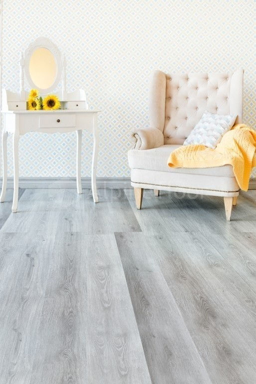 Кварцвиниловая плитка "Alpine Floor" Дуб Пепельный  (1219*184*2мм) — купить в Благовещенске