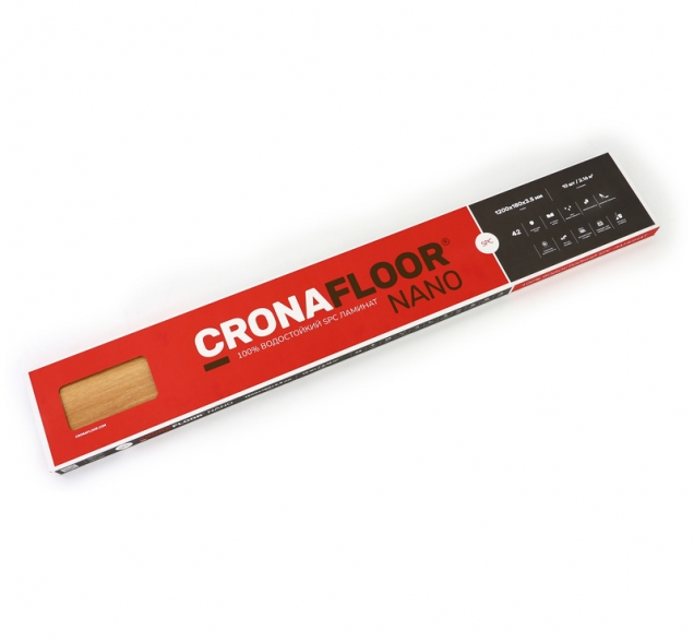 SPC ламинат "CronaFloor" Nano 4V Клен (1200*180*3,5 мм) — купить в Благовещенске