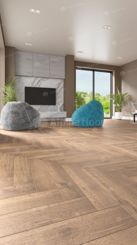 Виниловая плитка "Alpine Floor" Parquet LVT Дуб Royal (590*118*2,5 мм) — купить в Благовещенске