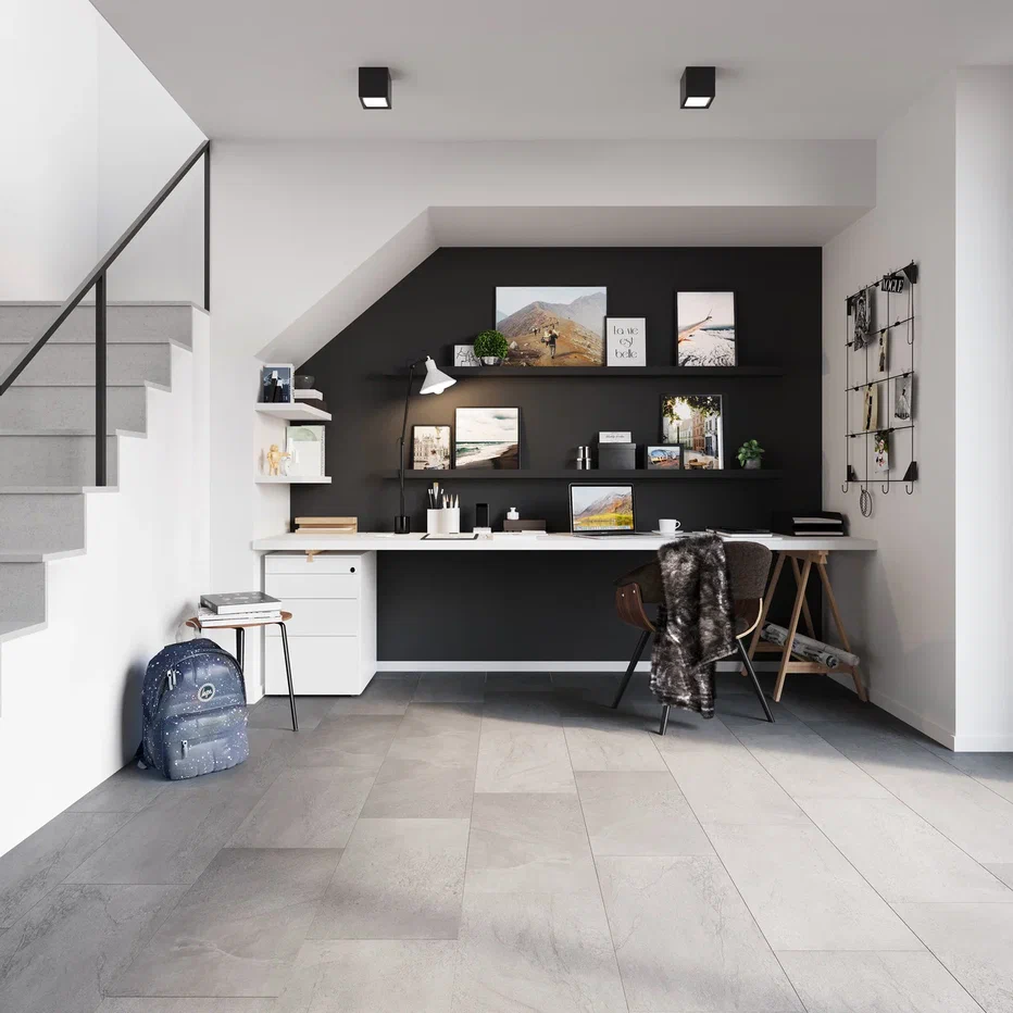 SPC ламинат "Invictus" Groovy Granite Steel (603*298*6мм) — купить в Благовещенске