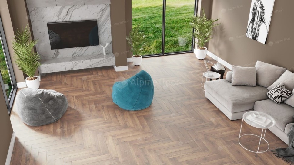 Виниловая плитка "Alpine Floor" Parquet LVT Дуб Royal (590*118*2,5 мм) — купить в Благовещенске