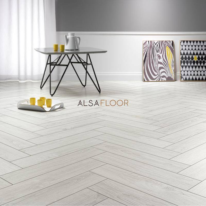 Ламинат "Alsafloor" Herringbone Дуб Полярный (640*143*12 мм) — купить в Благовещенске