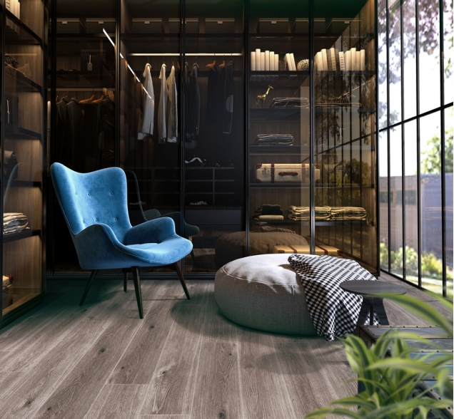 SPC ламинат "CronaFloor" Wood 4V Дуб Хельсинки (1200*180*4 мм) — купить в Благовещенске