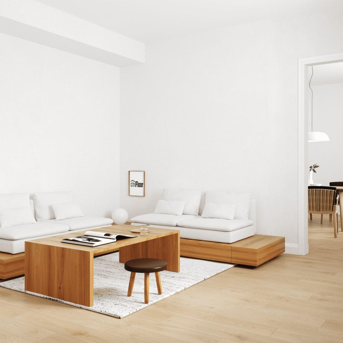 Виниловое напольное покрытие ScandiWood 19 Дуб Шампань (180*1220*5 мм) — купить в Благовещенске