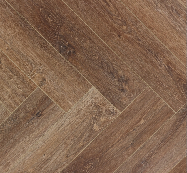 Виниловый ламинат SPC "Cronafloor" Herringbone Дуб Тулуза (640*128*4,5 мм) — купить в Благовещенске