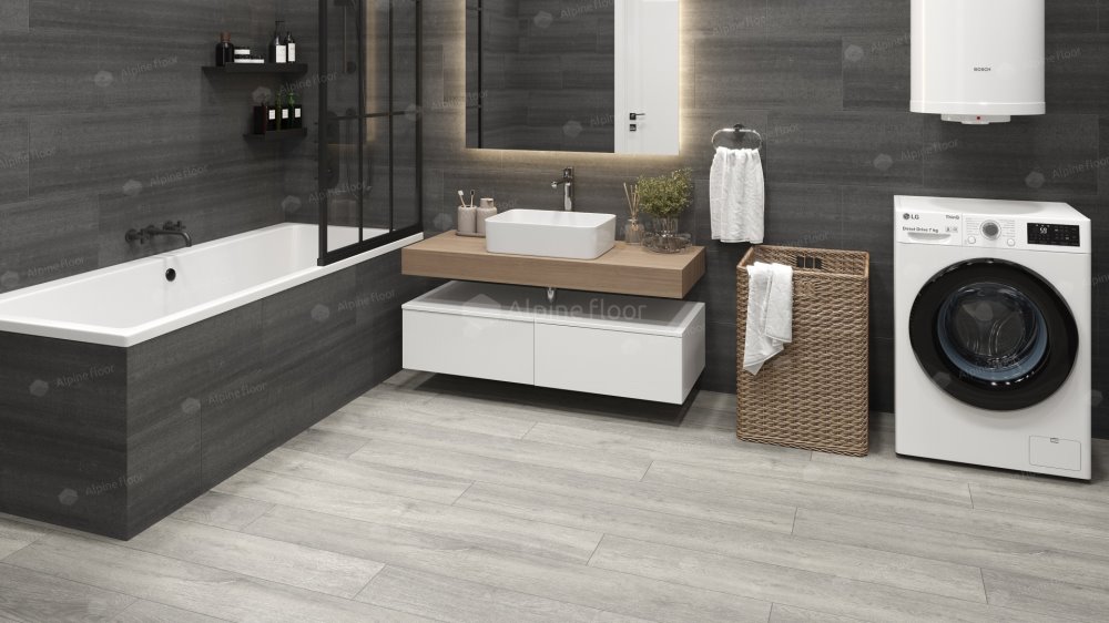 SPC Ламинат "Alpine Floor" Дуб платина (1524*180*8 мм) — купить в Благовещенске