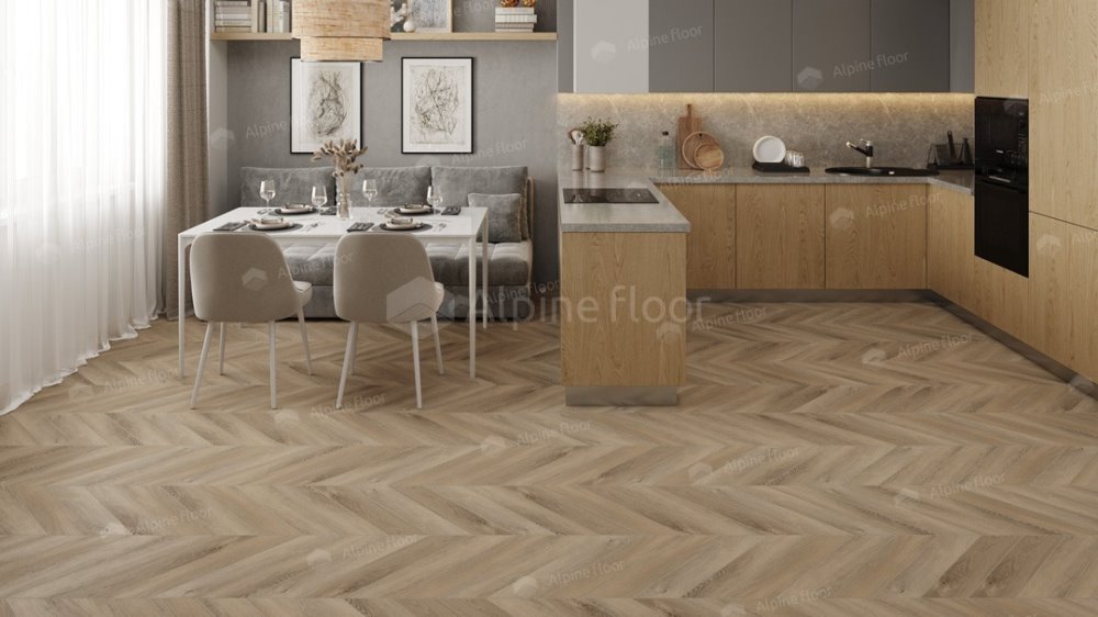 LVT плитка "Alpine Floor" Дуб Синистра (555*127*2,5 мм) — купить в Благовещенске
