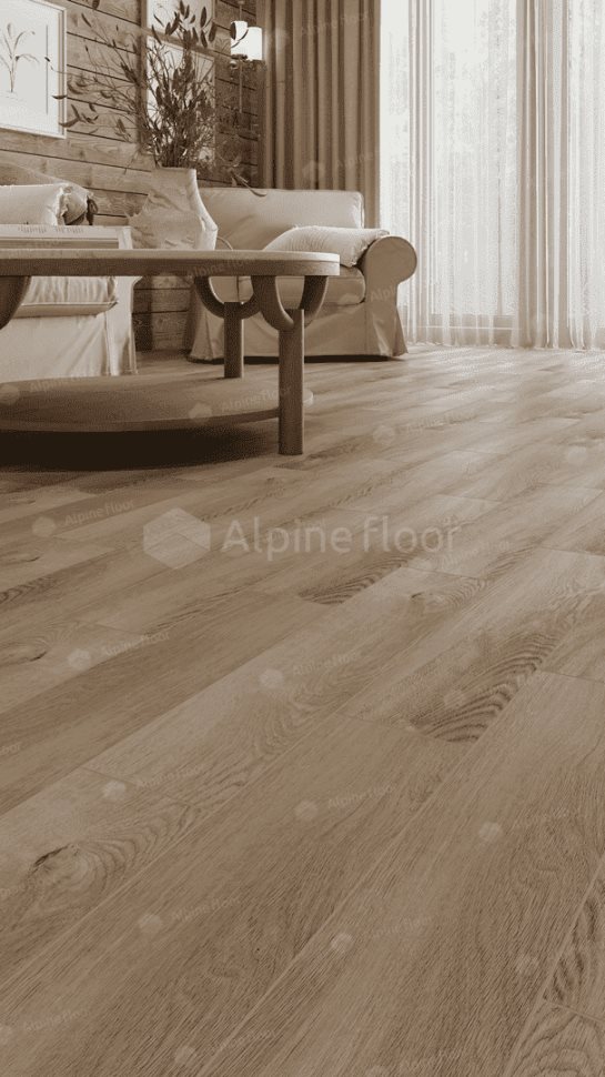 Виниловый ламинат "Alpine Floor" Parquet Light Дуб Синистра (600*125*4 мм) — купить в Благовещенске