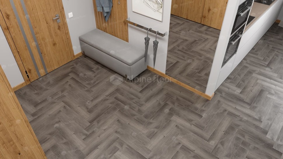 Виниловая плитка "Alpine Floor" Parquet LVT Дуб Мерга (590*118*2,5 мм) — купить в Благовещенске