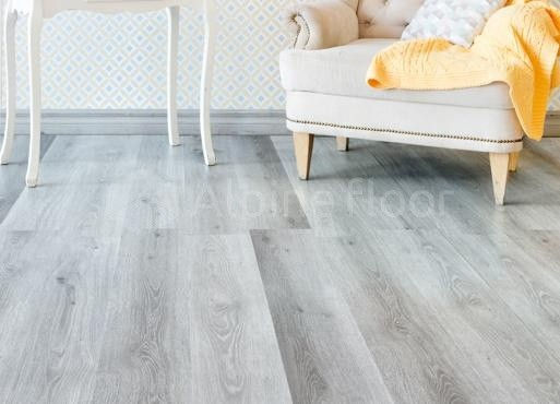 Кварцвиниловая плитка "Alpine Floor" Дуб Пепельный  (1219*184*2мм) — купить в Благовещенске