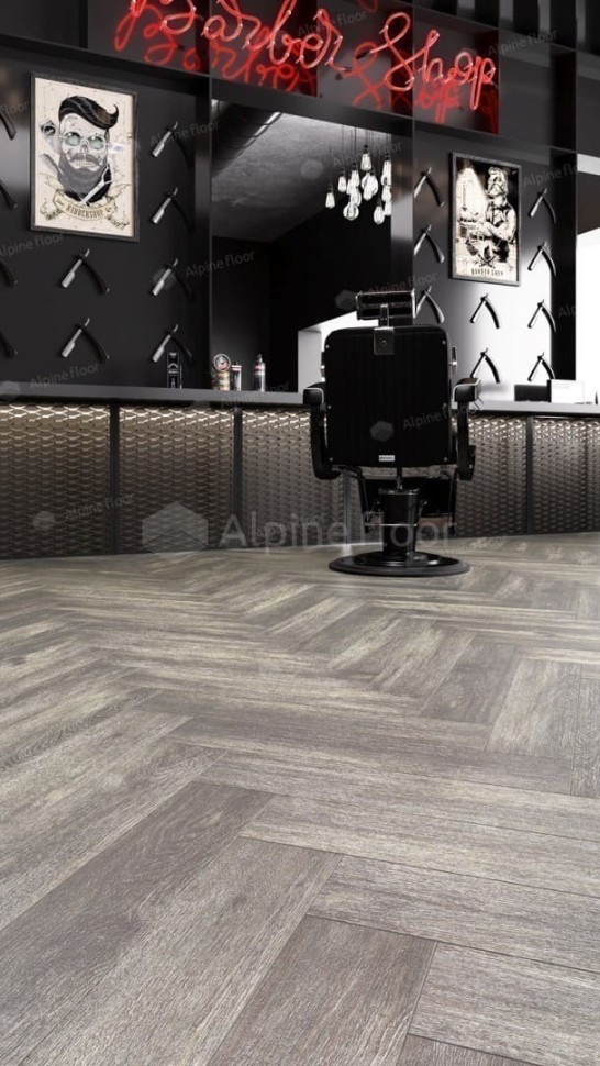 Виниловая плитка "Alpine Floor" Parquet LVT Венге Грей (590*118*2,5 мм) — купить в Благовещенске