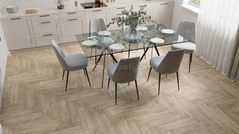 Виниловая плитка "Alpine Floor" Parquet LVT Дуб Ваниль Селект (590*118*2,5 мм) — купить в Благовещенске