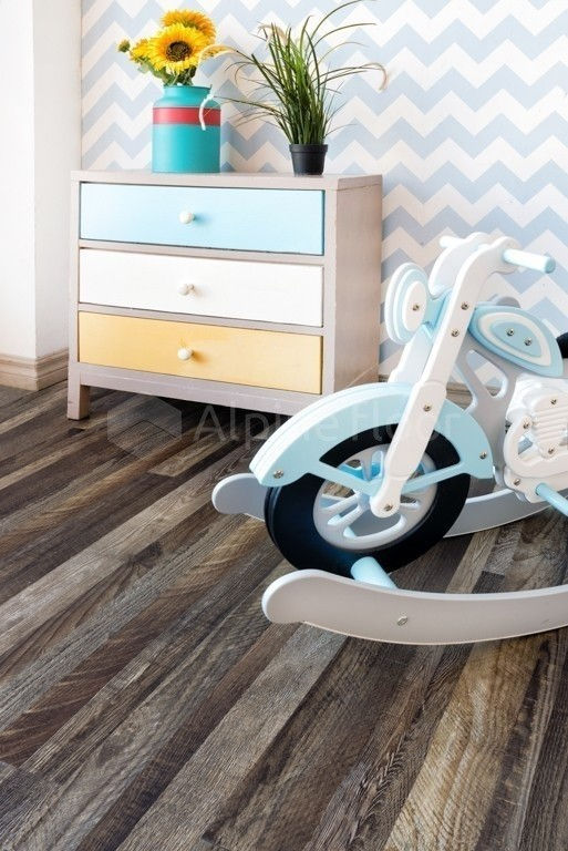 Кварцвиниловая плитка "Alpine Floor" Орех Состаренный  (1219*184*2мм) — купить в Благовещенске