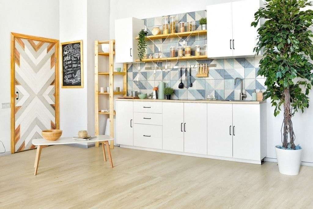 Замковая ПВХ плитка Секвойя Медовая  (1219*184*3,2мм) — купить в Благовещенске