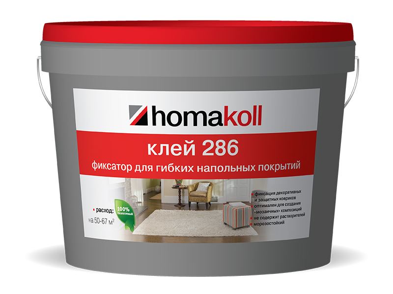 Клей-фиксатор для гибких покрытий "Homakoll" 286 3 кг