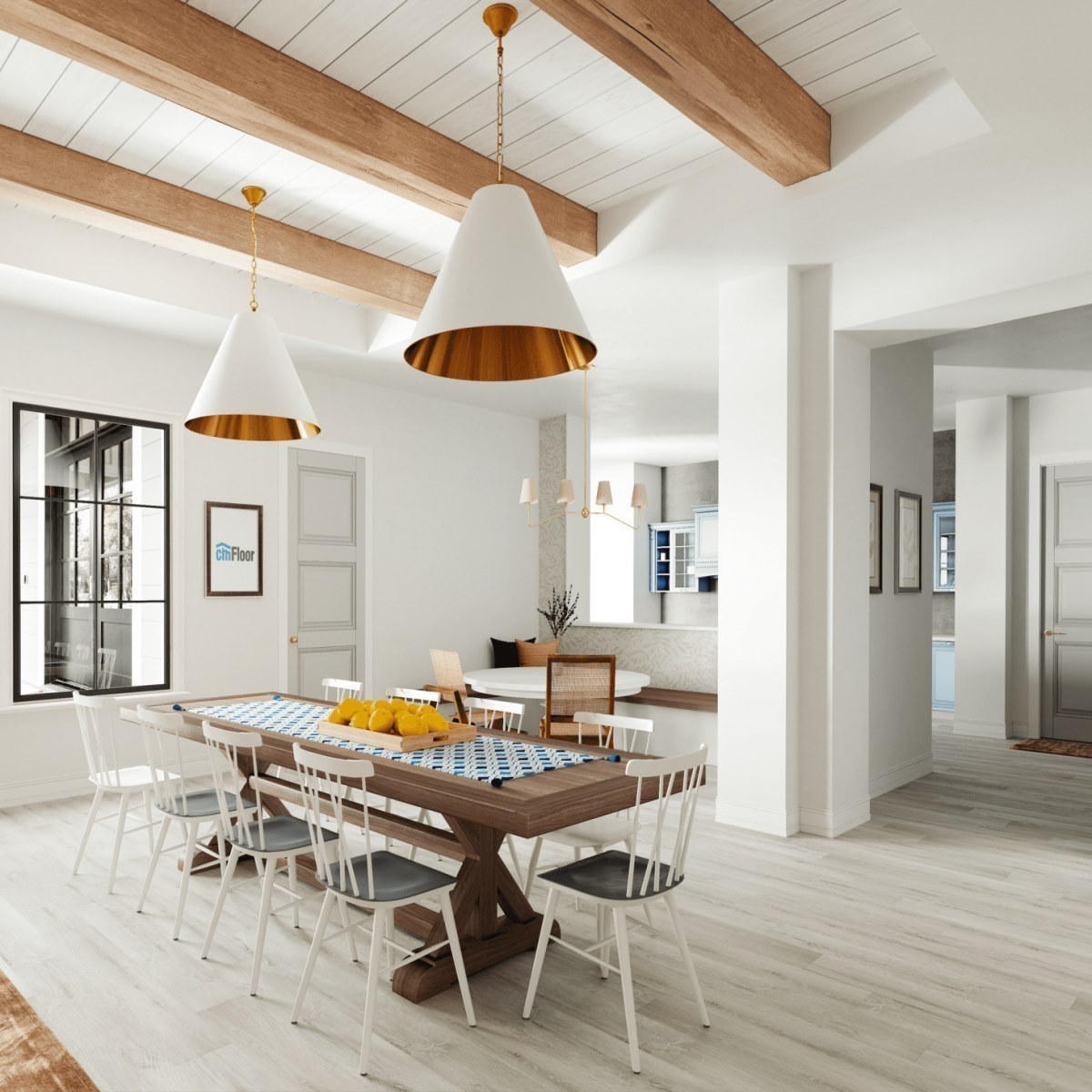 Виниловое напольное покрытие ScandiWood 05 Дуб Ледяной (180*1220*5 мм) — купить в Благовещенске