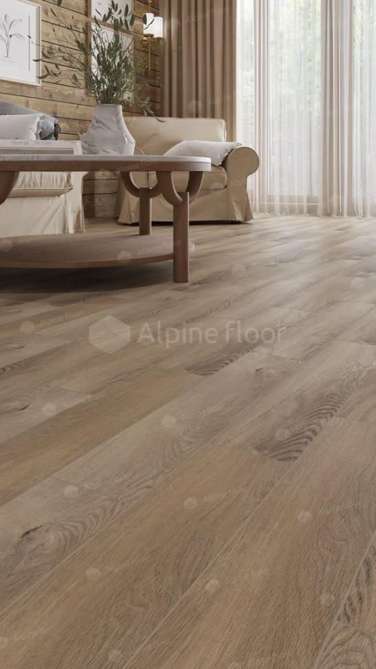 Виниловая плитка "Alpine Floor" Parquet LVT Дуб Синистра (590*118*2,5 мм) — купить в Благовещенске