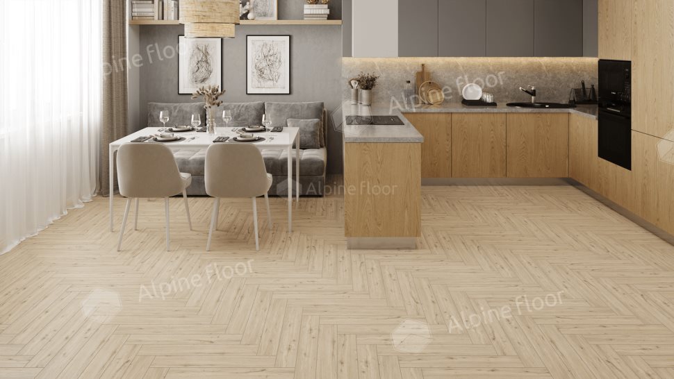 Ламинат "Alpine Floor" Herringbone 12 PRO Дуб Лион (606*101*12 мм) — купить в Благовещенске