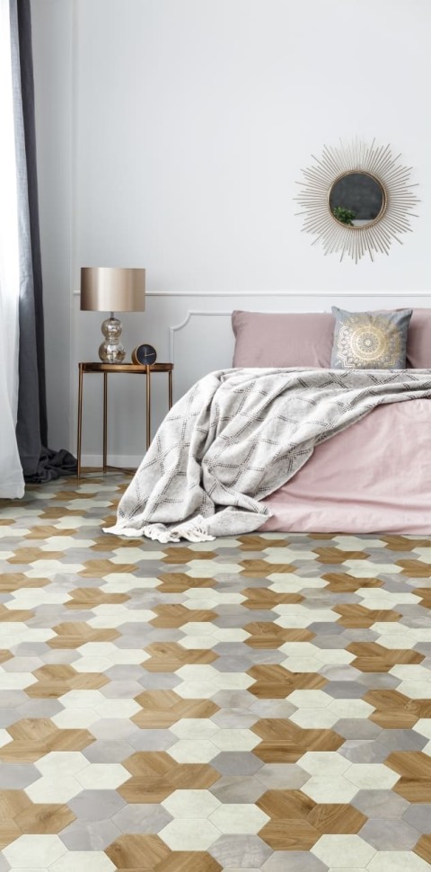 Виниловая плитка "Moduleo" Moods Hexagon 351 (226,32*196*2,5 мм) — купить в Благовещенске