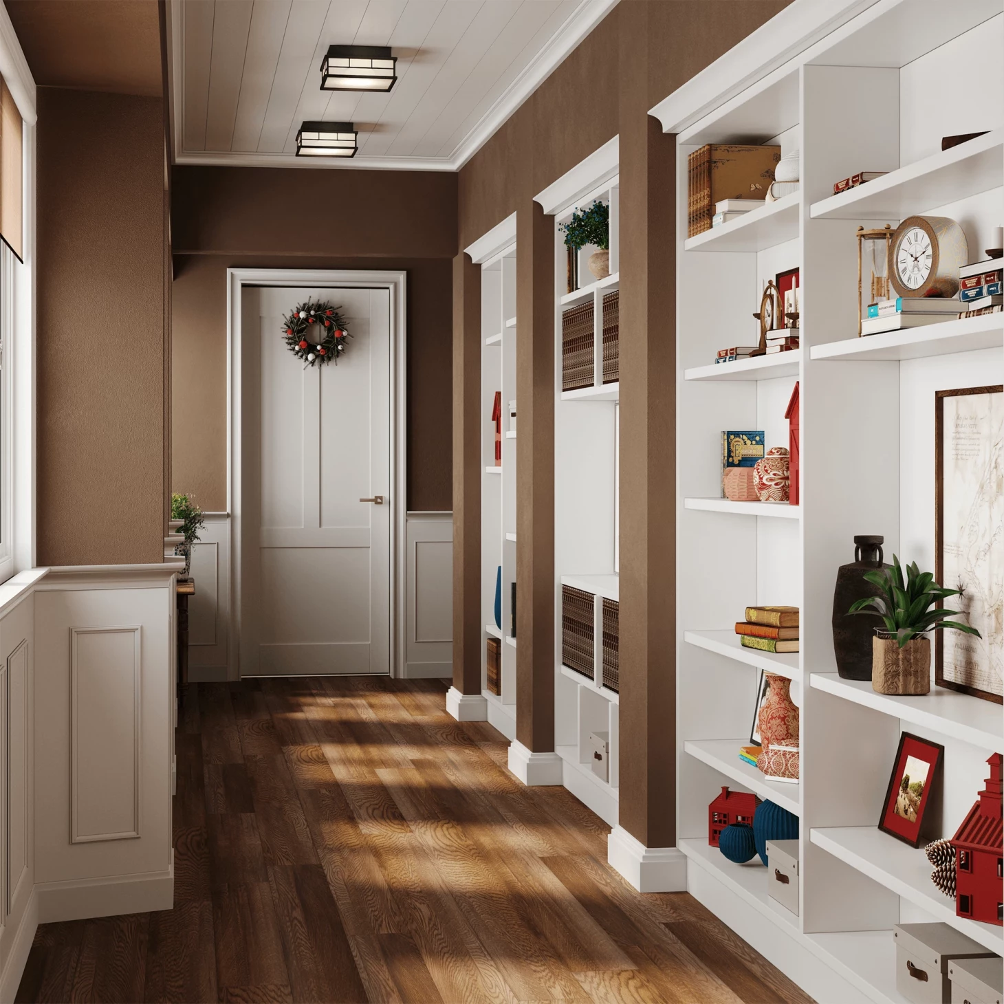 SPC плитка для пола Орех (1220*180*4 мм) — купить в Благовещенске