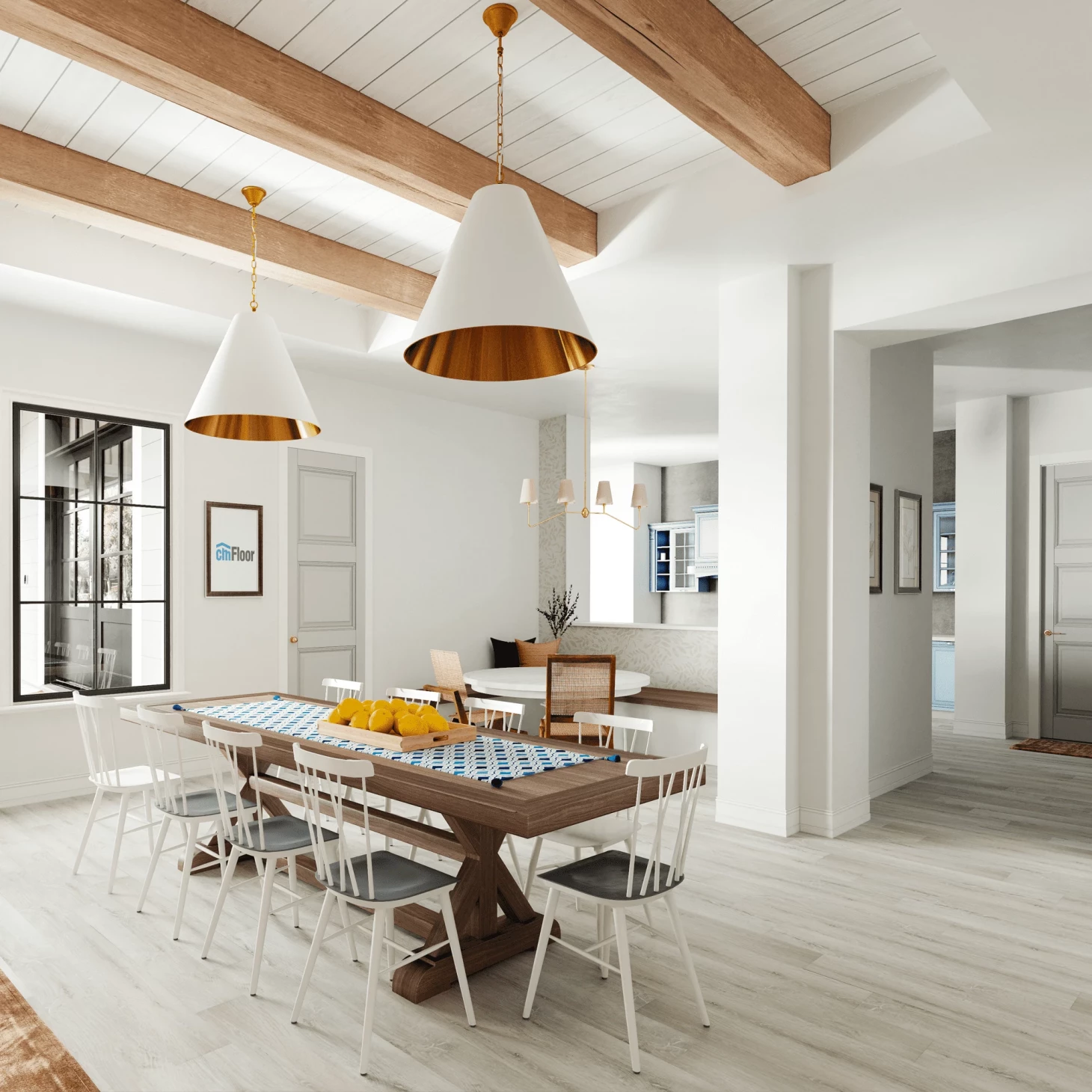 SPC плитка для пола Дуб Ледяной (1220*180*4 мм) — купить в Благовещенске