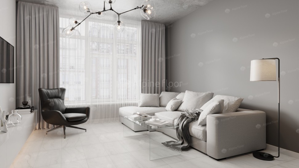 Виниловая плитка "Alpine Floor" Light Stone Брайс (608*303*2,5 мм) — купить в Благовещенске