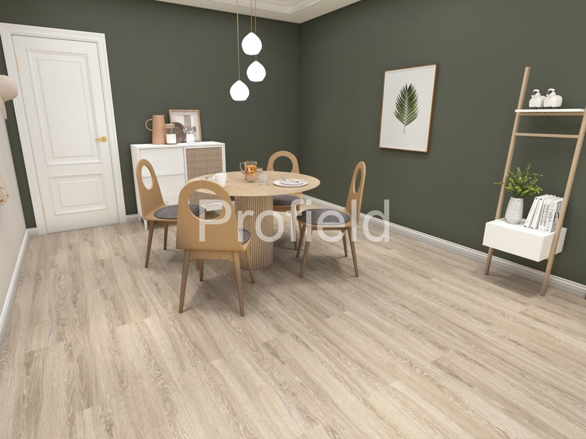 HSPC ламинат "Profield" Дуб Светлый (1200*228*5,5 мм) — купить в Благовещенске