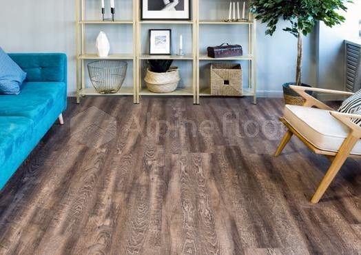 Кварцвиниловая плитка "Alpine Floor" Дуб Миндаль  (1219*184*2мм) — купить в Благовещенске
