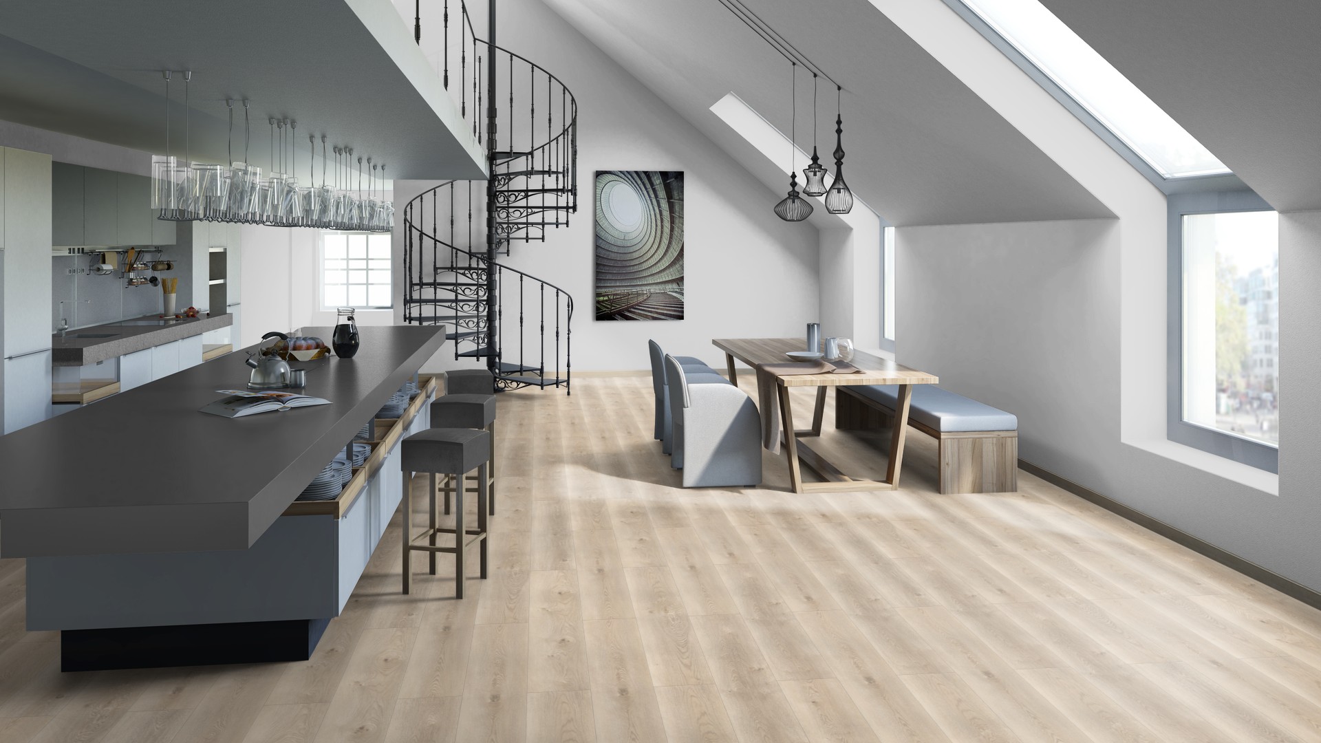 SPC ламинат "Tarkett" Deep House Sean (1400*225*4,6 мм) — купить в Благовещенске