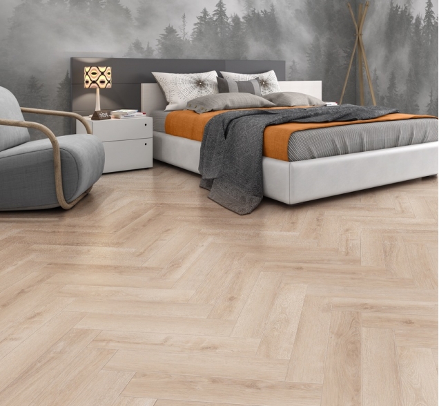 Виниловый ламинат SPC "Cronafloor" Herringbone Дуб Дижон (640*128*4,5 мм) — купить в Благовещенске