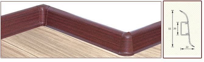 Плинтус "Идеал" пластиковый Комфорт Дуб северный (2500*22*55 мм) — купить в Благовещенске