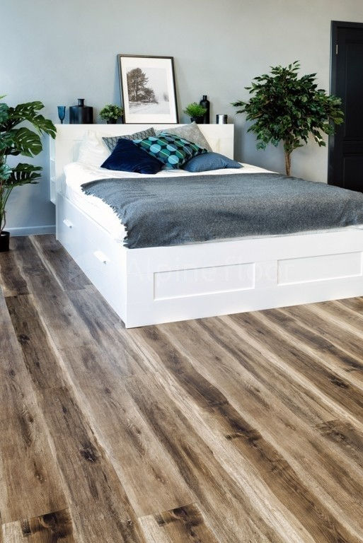 Кварцвиниловая плитка "Alpine Floor" Орех Светлый (1219*184*3мм) — купить в Благовещенске