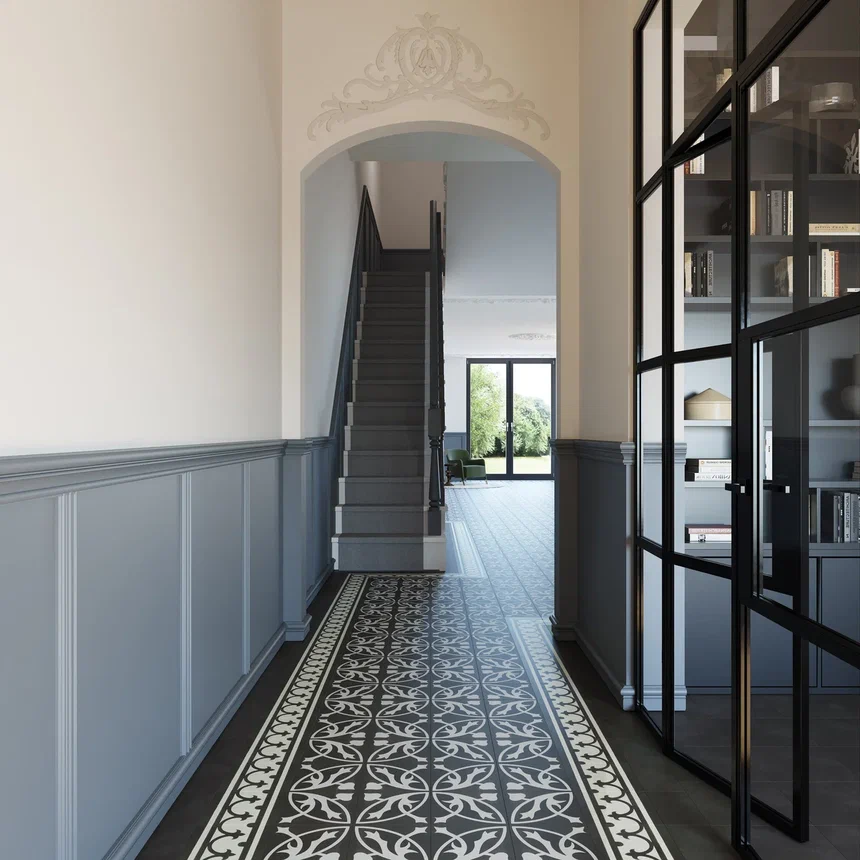 Кварцвиниловая плитка "Invictus" Victorian Deco Charcoal (229*229*2,5мм) — купить в Благовещенске