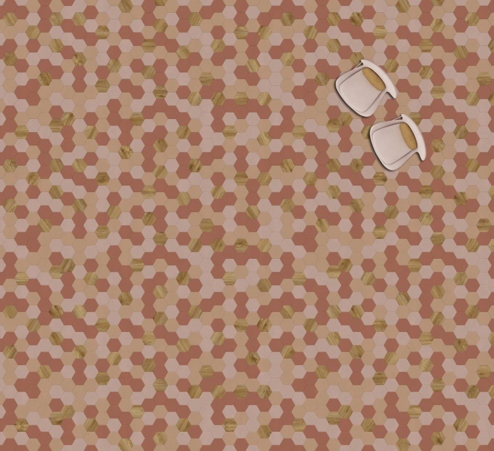 Виниловая плитка "Moduleo" Moods Hexagon 350 (226,32*196*2,5 мм) — купить в Благовещенске