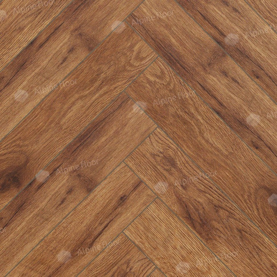 Ламинат "Alpine Floor" Herringbone 12 Дуб Умбрия (600*100*12 мм) — купить в Благовещенске