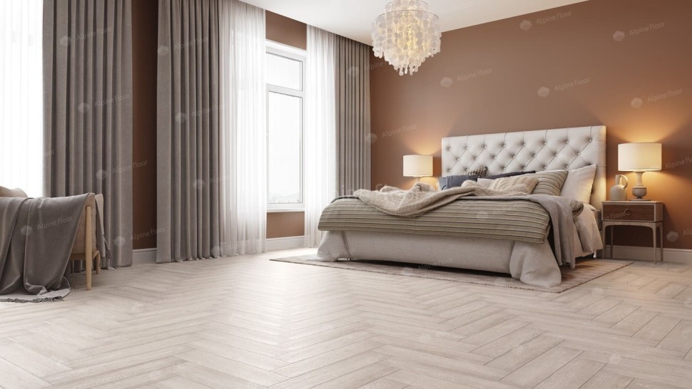 Виниловая плитка "Alpine Floor" Parquet LVT Голубой Лес (590*118*2,5 мм) — купить в Благовещенске